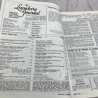 Succor Creek Picture Rock Washington - Lapidary Journal Magazine - Jun 1975 M25