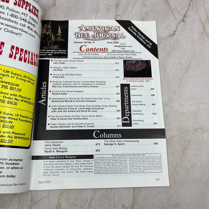 2005 June American Bee Journal Magazine Bees Beekeeping Honey M7