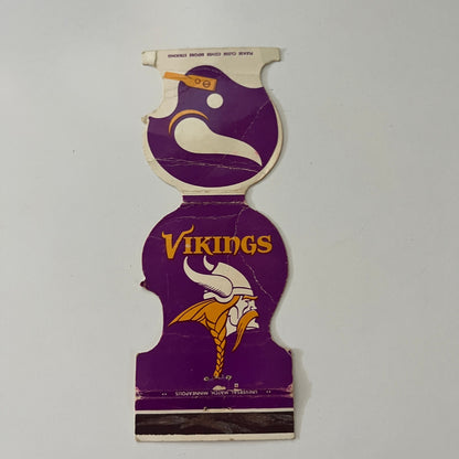 Minnesota Vikings NFL 1975 Schedule Vintage Matchbook Cover SC4-R8