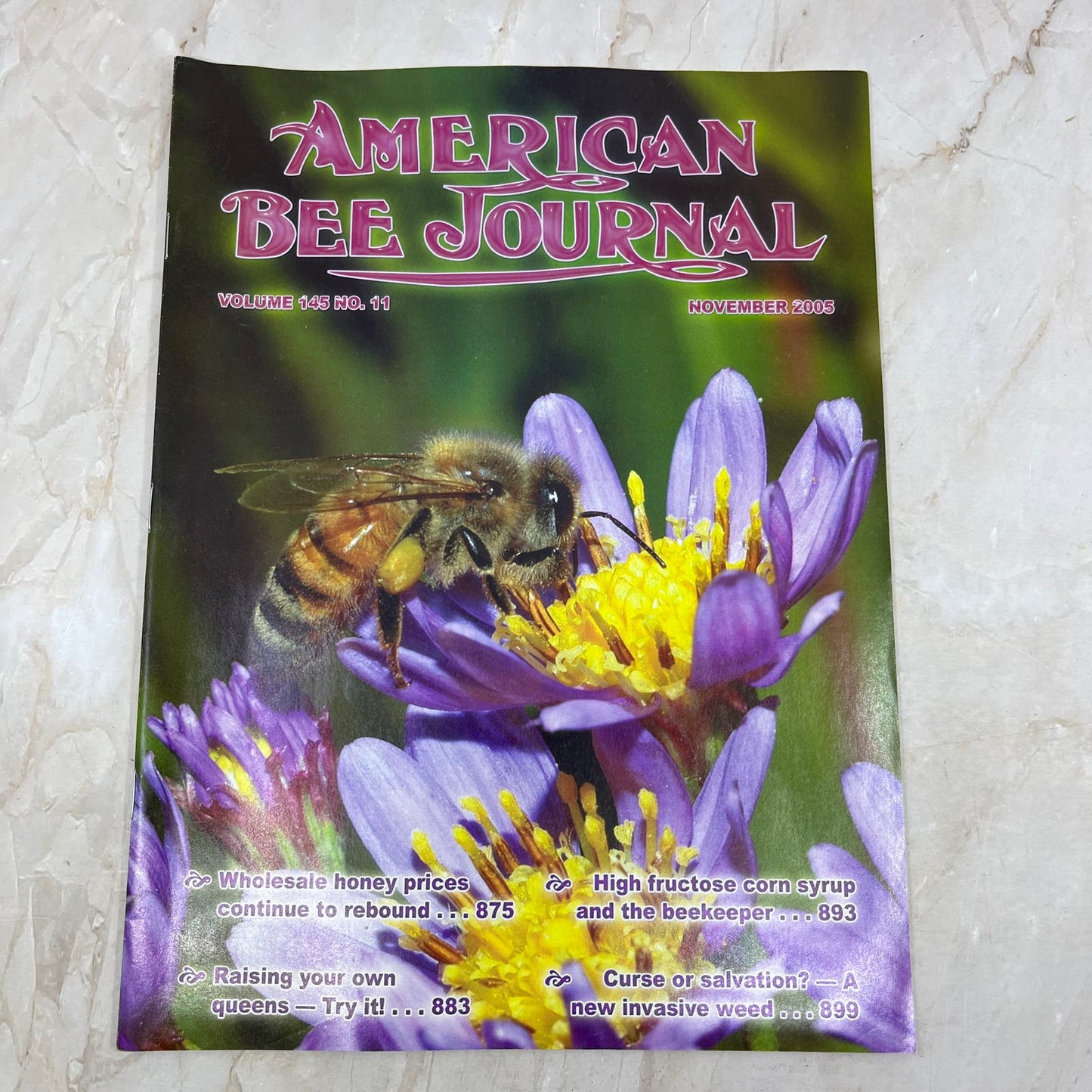2005 Nov American Bee Journal Magazine Bees Beekeeping Honey M7