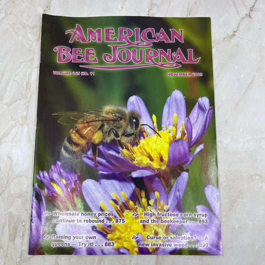 2005 Nov American Bee Journal Magazine Bees Beekeeping Honey M7