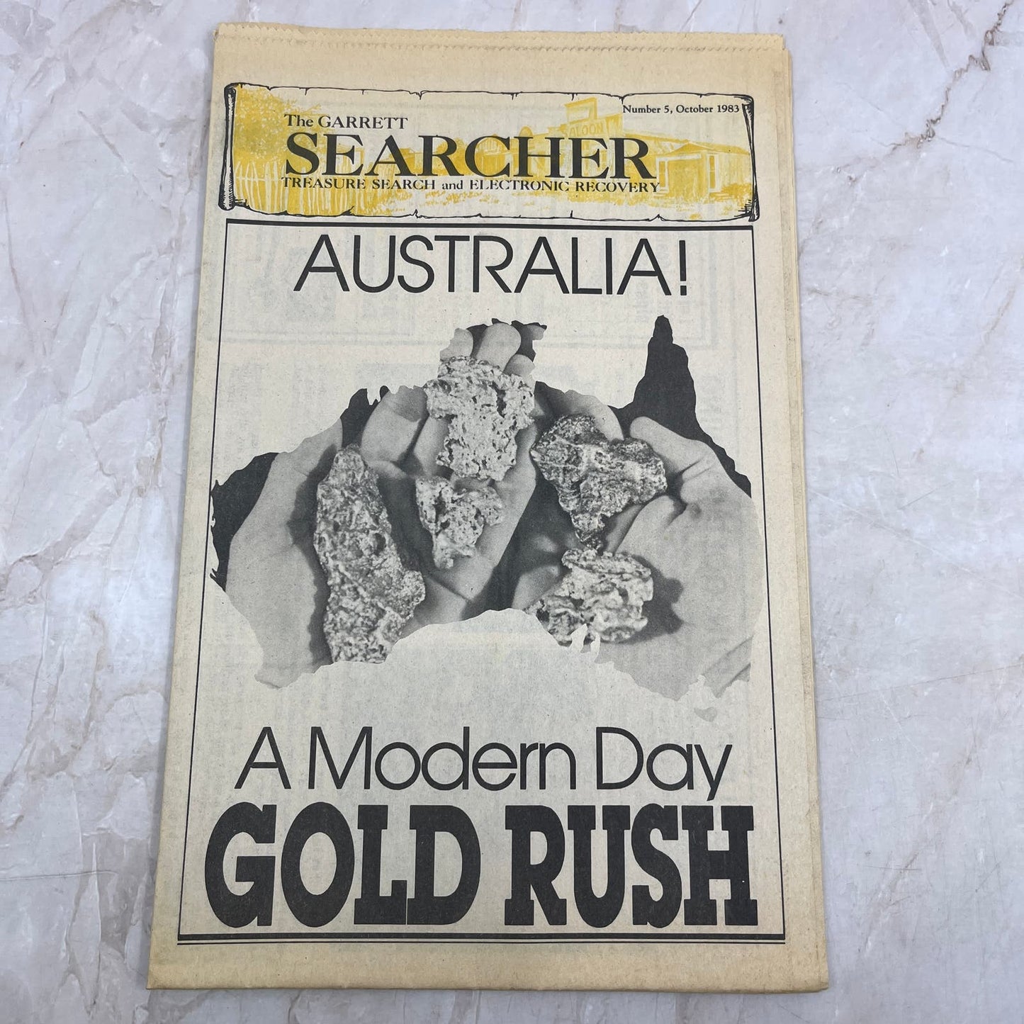 1983 Oct - The Garrett Searcher Newsletter Treasure Hunting Metal Detectors M20