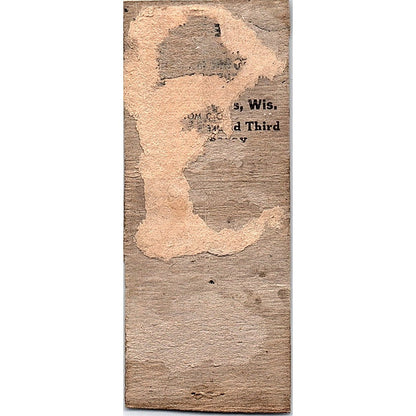 Loyal Order of Moose Club Bridge and Willow Street Vintage Matchbook Cover SC7-Y7