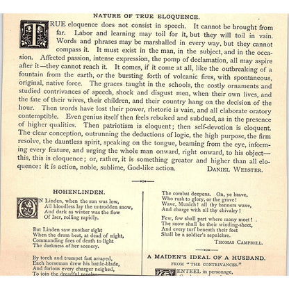 The Sea - Bryan W. Proctor Barry Cornwall 1884 Poem AG3-1