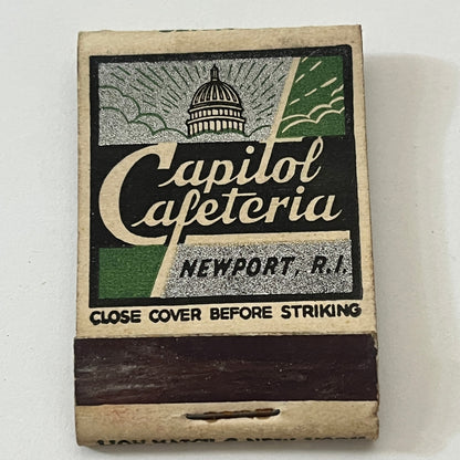 Capitol Cafeteria Newport RI Vintage Matchbook Cover TB6-MB1-4