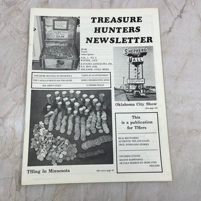 1972 Winter - Treasure Hunters Newsletter - TH'ing in Minnesota M19