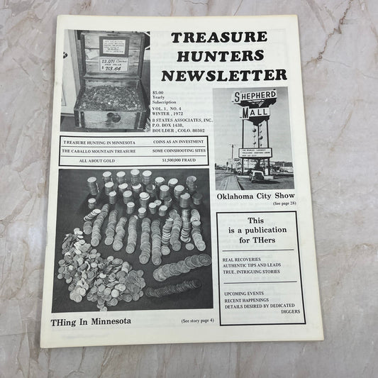 1972 Winter - Treasure Hunters Newsletter - TH'ing in Minnesota M19