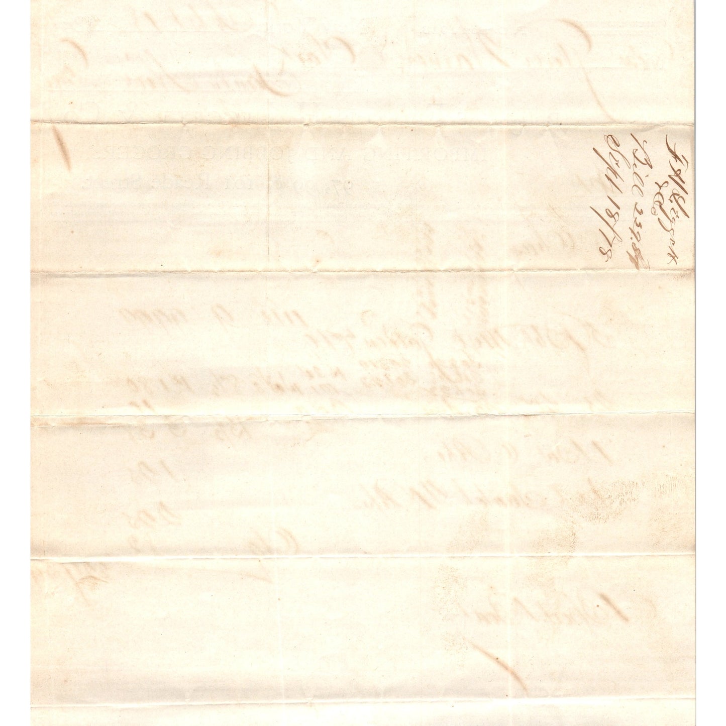 1878 Francis H. Leggett & Co Grocers New York Receipt Letterhead D24