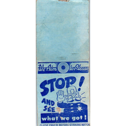 Stop and See What We Got Police Officer Vintage Matchbook Cover SD2-Y5