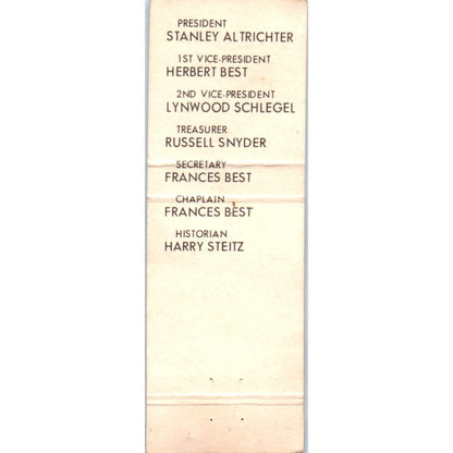 1974 Pinup Matchbook Cover Lehigh Valley Match Cover Club Stanley Altrichter AE5