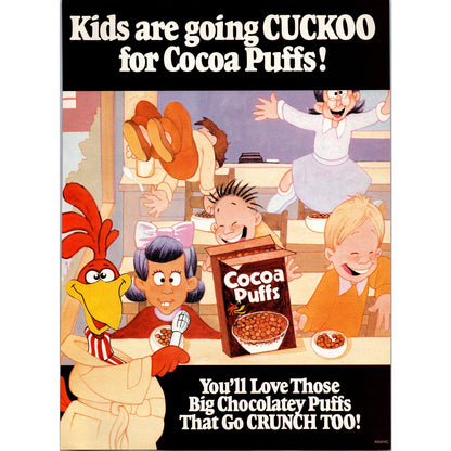 Cocoa Puffs Sonny Cuckoo General Mills 1989 Ad B21