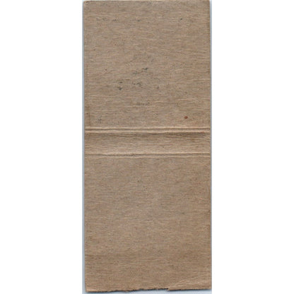 Bergstrom Auto Co Chrysler Owen WI Vintage Matchbook Cover SD2-Y1
