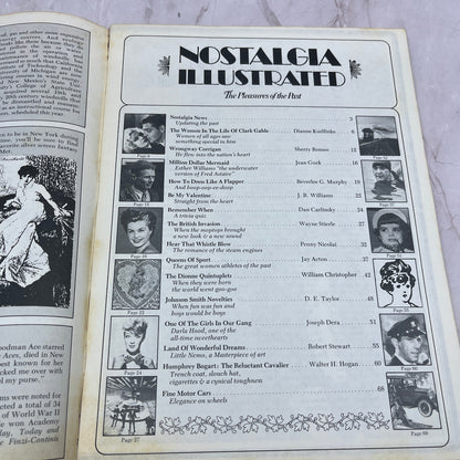 Humphrey Bogart Clark Gable 1975 Feb Nostalgia Illustrated Magazine TA9-E2