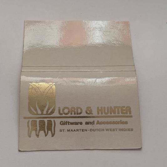 Lord & Hunter Giftware St. Maarten Dutch West Indies Matchbook Cover TB8-MB2-2