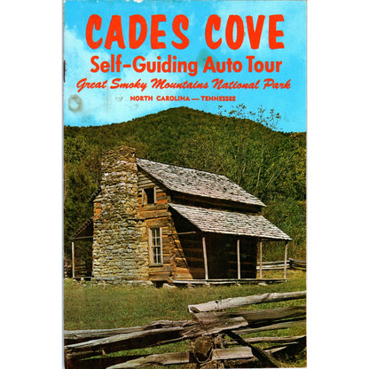 Vintage Cades Cove Self-Guiding Auto Tour Great Smoky Mountains NC TN H5-5