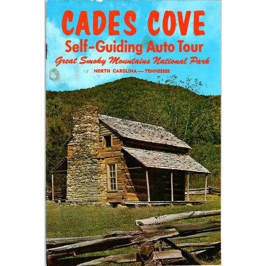 Vintage Cades Cove Self-Guiding Auto Tour Great Smoky Mountains NC TN H5-5