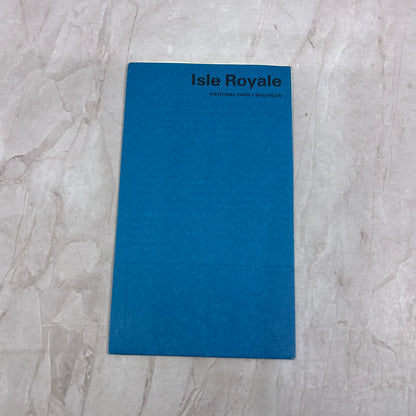 1973 Isle Royale National Park MI Fold Out Travel Map TH9-TM1