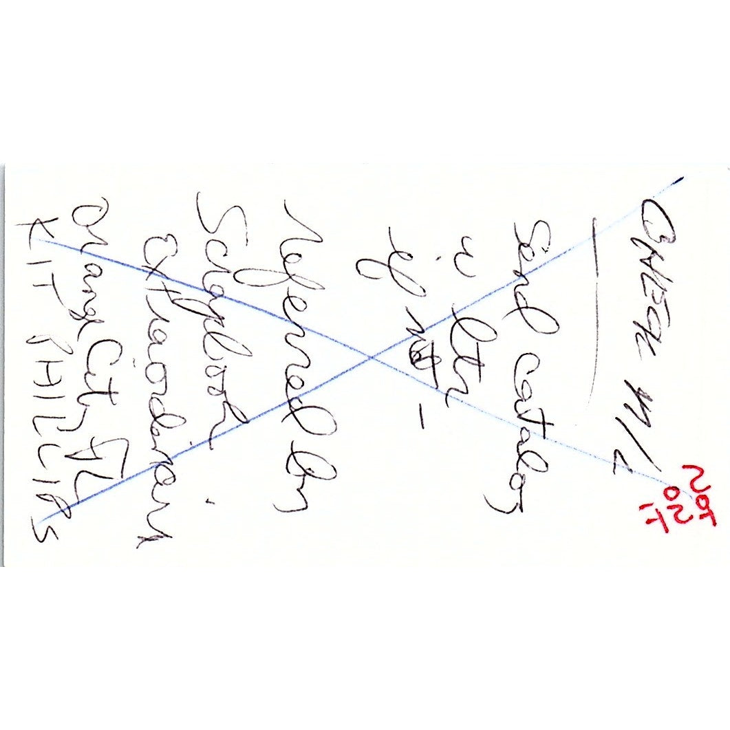 Scrapbook Junction Patty Burris Melbourne FL Vintage Business Card SC9-B10