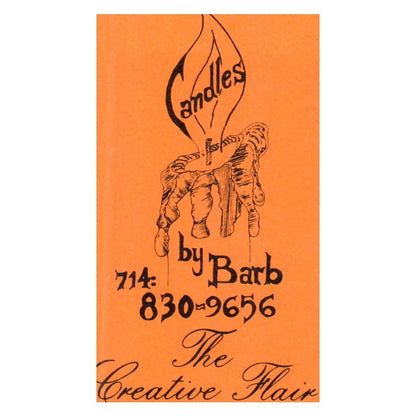 Vintage Candles by Barb The Creative Flair Candles Business Card CA SF3-B1