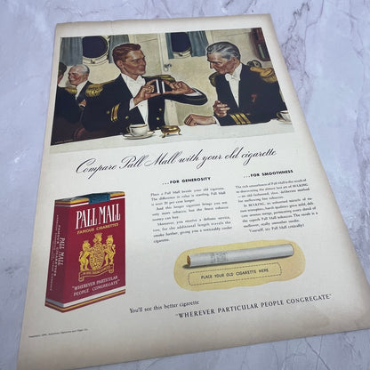 Compare Pall Mall With Your Old Cigarette 1940 Ad V14-8