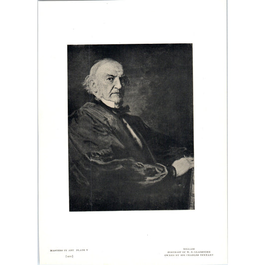 Portrait of W.E. Gladstone - Millais 1908 Victorian Art Print AB8-MA10