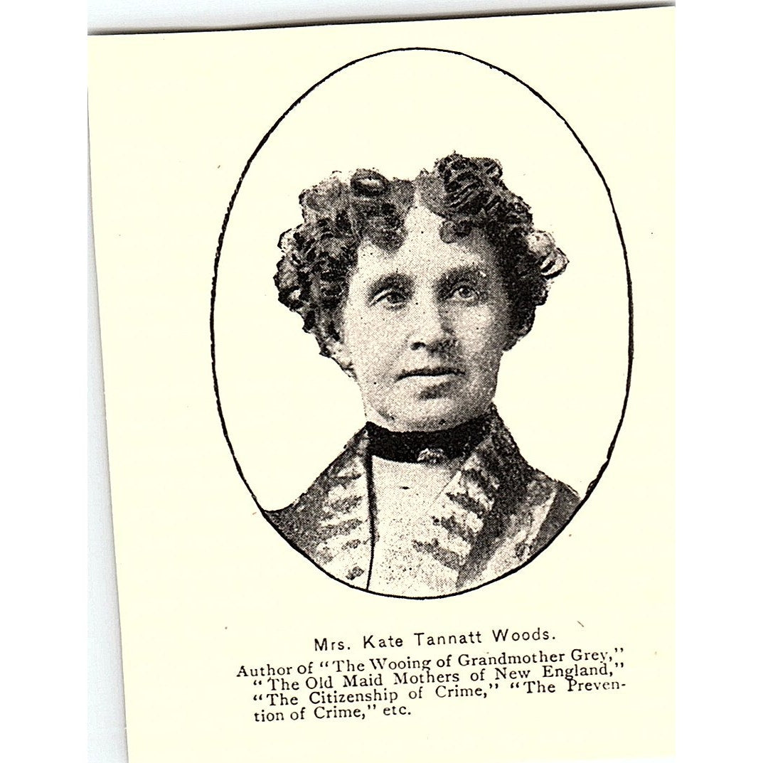 Kate Tannatt Woods Author Chautauqua Women's Council 1892 Portrait AG2-M22