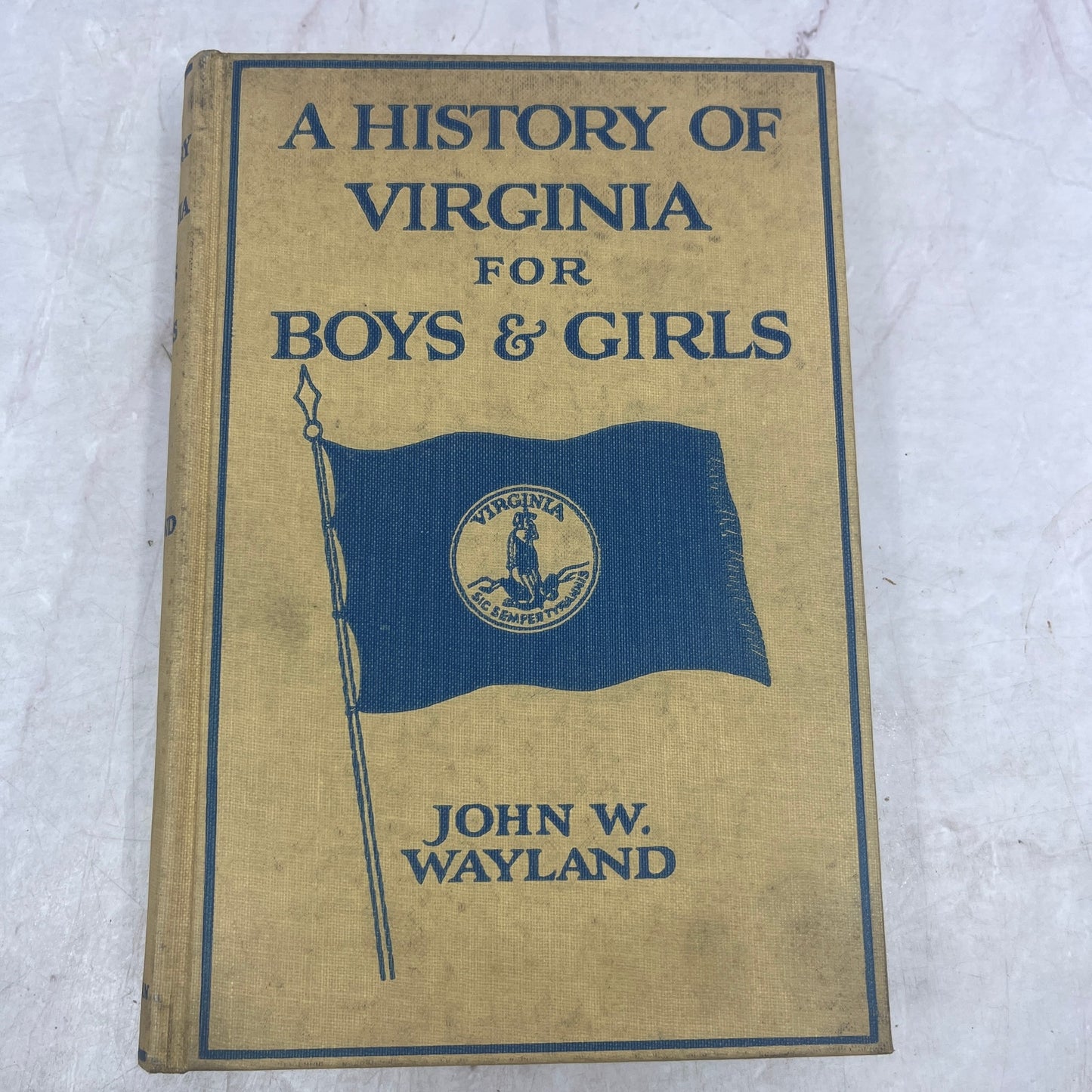 1926 A History of Virginia for Boys and Girls John W Wayland TE3-OB
