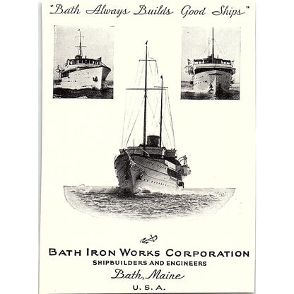 Bath Iron Works Corporation Shipbuilders Bath Maine 1932 Ad AG2-H3