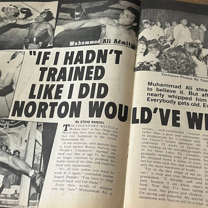 Muhammad Ali Vs Ken Norton Battle of Broken Jaw Fight Recap 4 Pages 1974 AG1-10