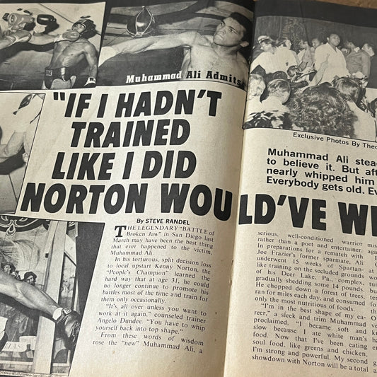 Muhammad Ali Vs Ken Norton Battle of Broken Jaw Fight Recap 4 Pages 1974 AG1-10