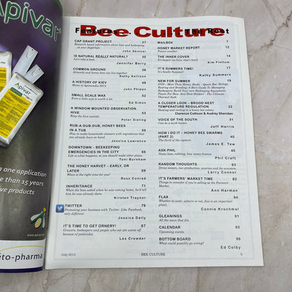 2013 July Bee Culture Magazine Bees Beekeeping Honey M8