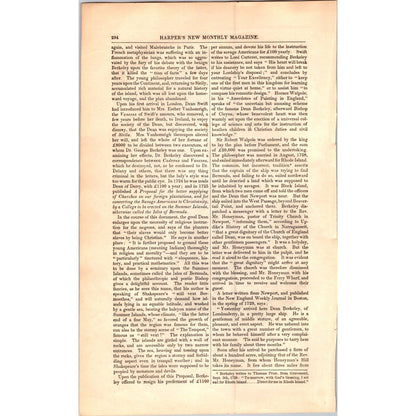 Newport Rhode Island  Historical & Social Traveler- 15 Pages 1854 Article I19