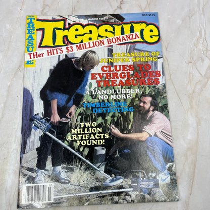 1985 March - Treasure Magazine - Treasure Hunting Metal Detecting Gold Coins M10