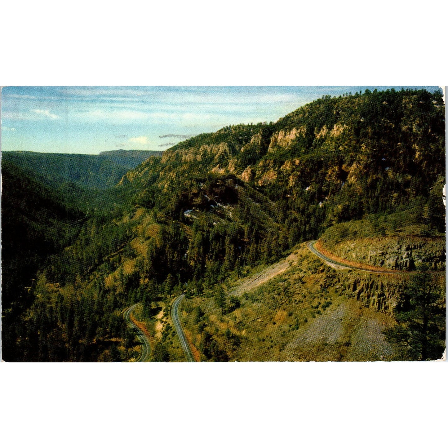 1955 Oak Creek Canyon Flagstaff Arizona Vintage Postcard PE3