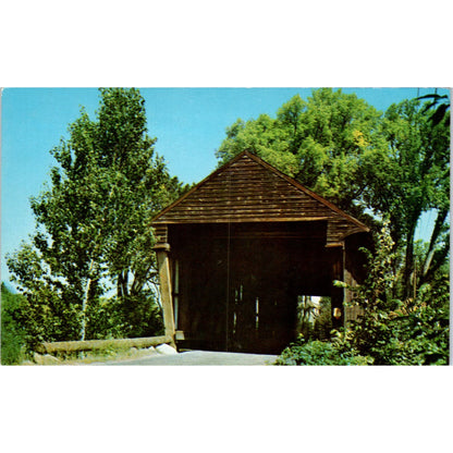 Bement Bradford Warner NH Vintage Covered Bridge Postcard PC13