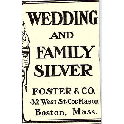 Wedding and Family Silver Foster & Co Boston MA - 1902 Ad AF4-12