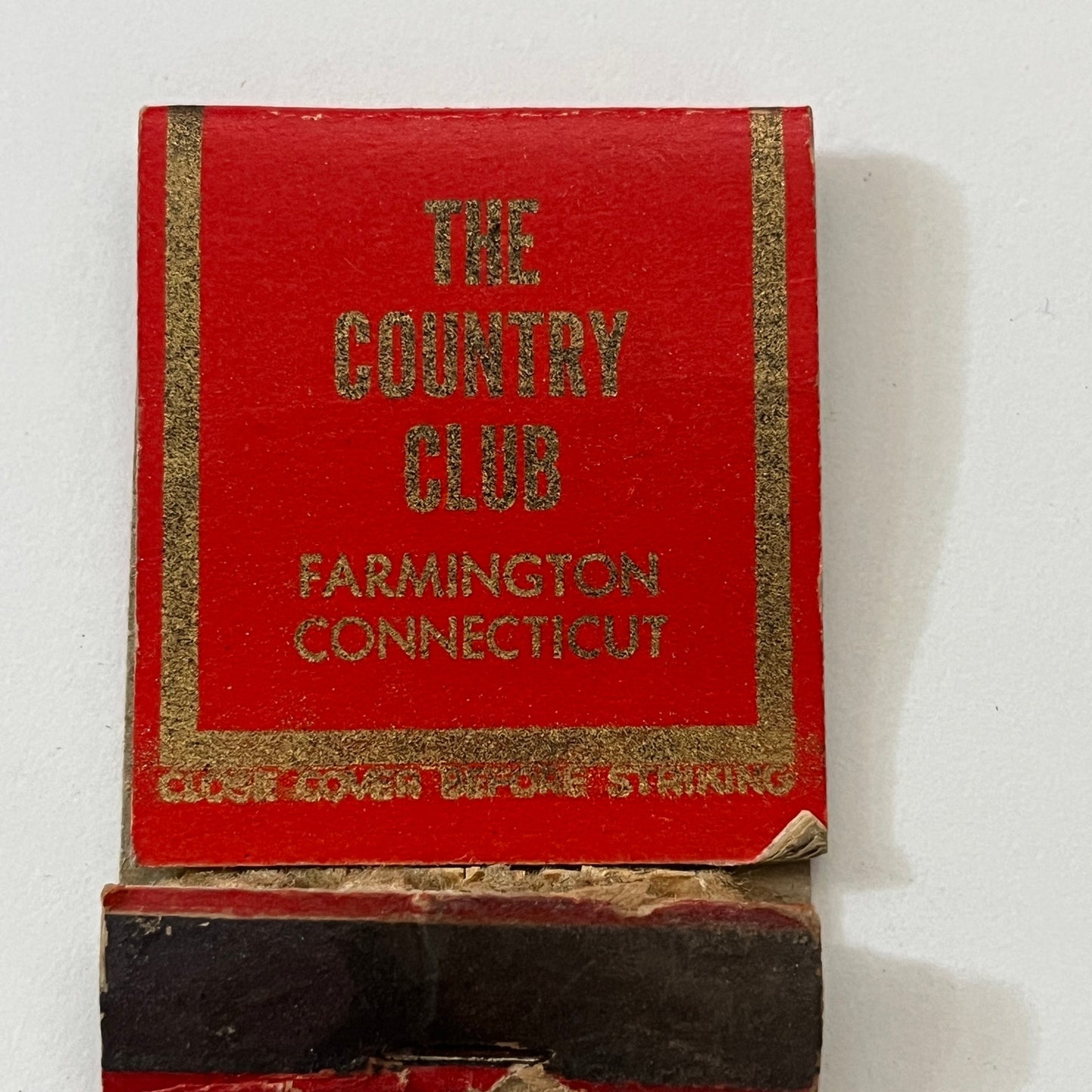 The Country Club Farmington CT Vintage Matchbook Cover TB6-MB1-3