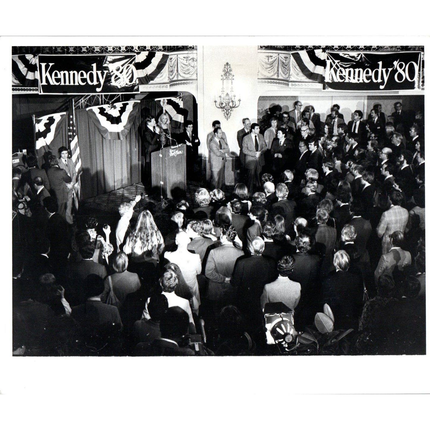 Ted & Joan Kennedy at Park Plaza Fundraiser 1979 8x10 Original Press Photo D1-P