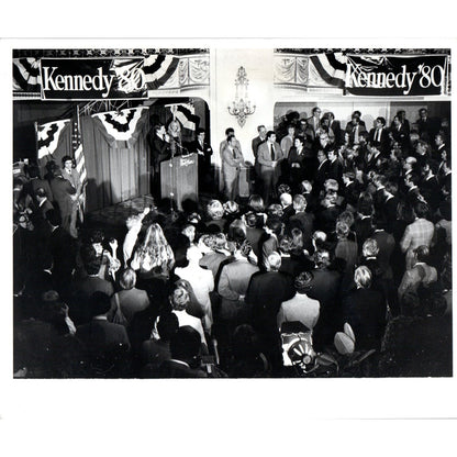 Ted & Joan Kennedy at Park Plaza Fundraiser 1979 8x10 Original Press Photo D1-P
