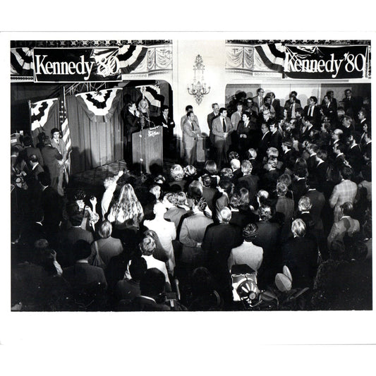 Ted & Joan Kennedy at Park Plaza Fundraiser 1979 8x10 Original Press Photo D1-P