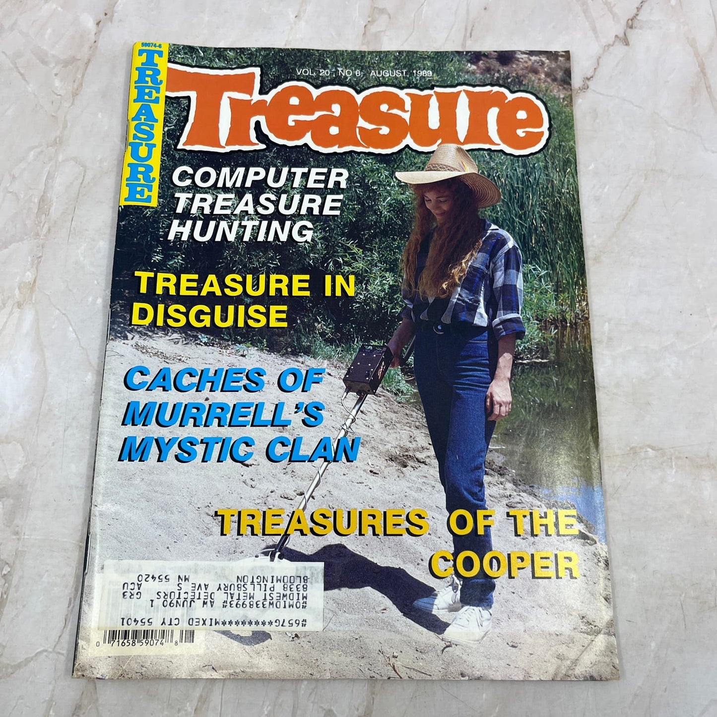 1989 Aug - Treasure Magazine - Treasure Hunting Prospecting Metal Detector M16