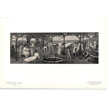 Inter Artes Et Naturam - Puvis De Chavannes c1905 Art Print D12