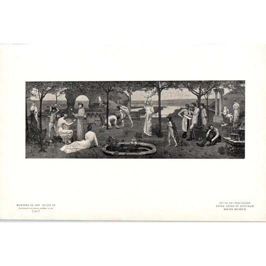 Inter Artes Et Naturam - Puvis De Chavannes c1905 Art Print D12