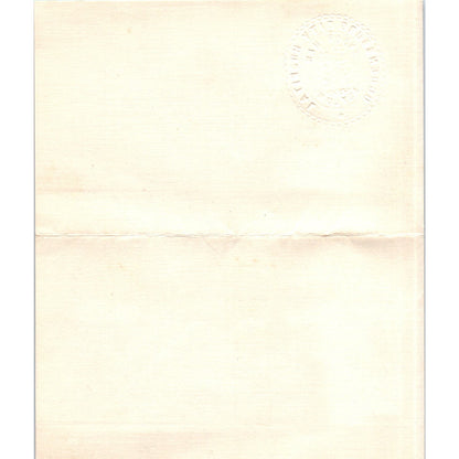 1908 Handwritten French Letter on Ogdensburg City Hospital Asylum Letterhead AE6