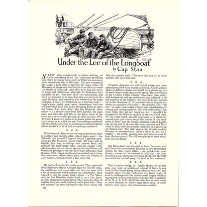 New Alden Designed Schooner for Bermuda Race Schematic 1932 Article V1-4