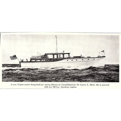 55 Foot Cruiser by Consolidated for De Courcy L. Hard 1932 Photo AG2-7