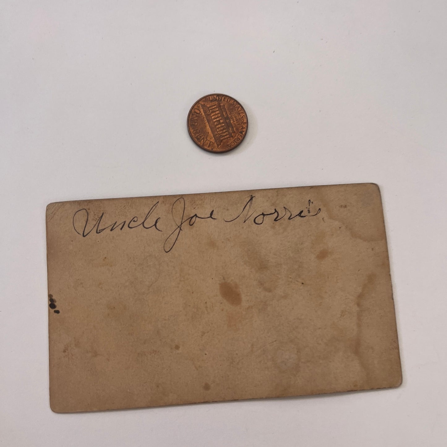 c1880 Uncle Joe Norris Possibly Indiana Area Antique Victorian CDV Card L2-1