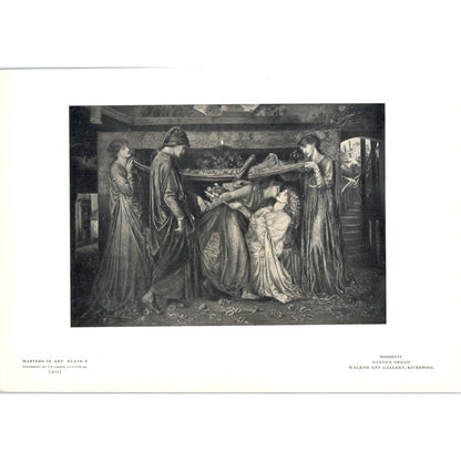 Dante's Dream - Rossetti c1905 Art Print D12