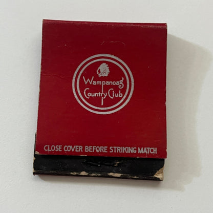 Wampanoag Country Club West Hartford CT Vintage Matchbook Cover TB6-MB1-2