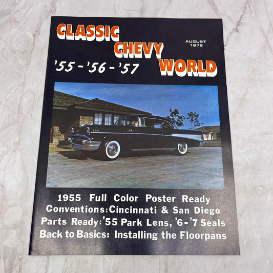 Installing Floorpans - '55, '56, '57 Classic Chevy World Magazine - Aug 1978 M30